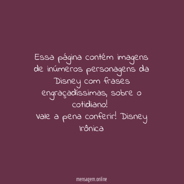 Disney Irônica