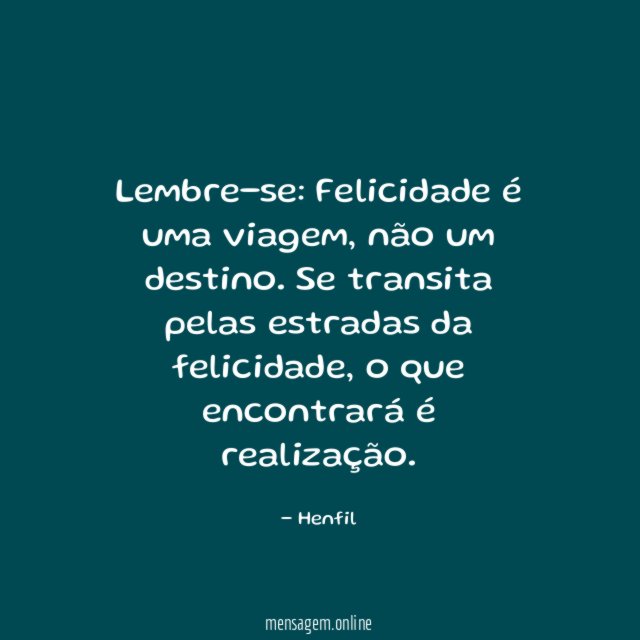 Felicidade é
