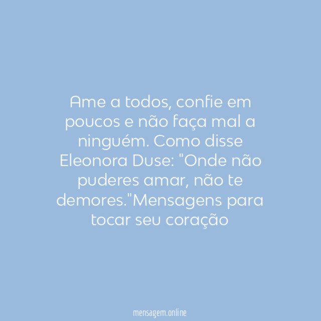 Não faça mal