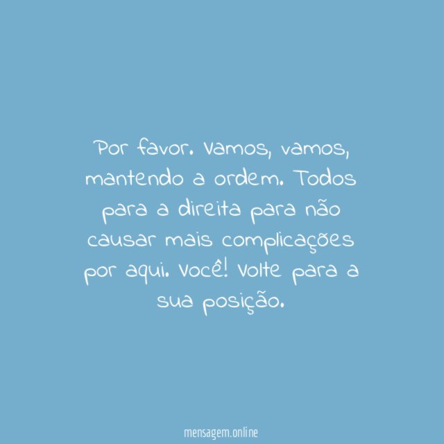 Todos para a direita