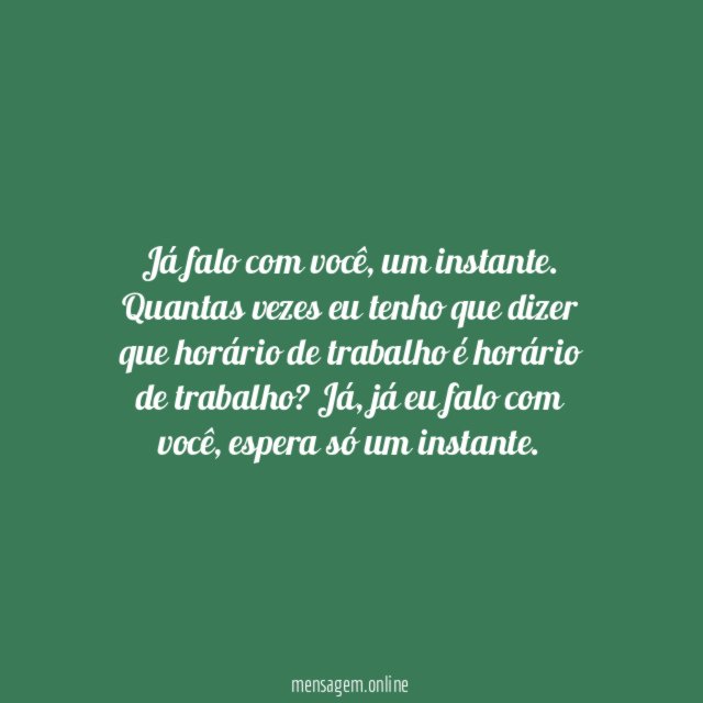 Estou ocupado
