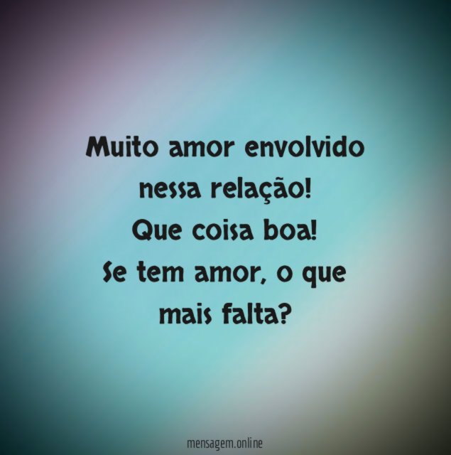 É muito amor!
