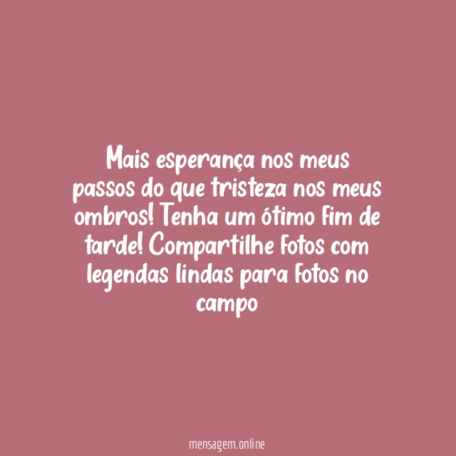 Fim de Tarde