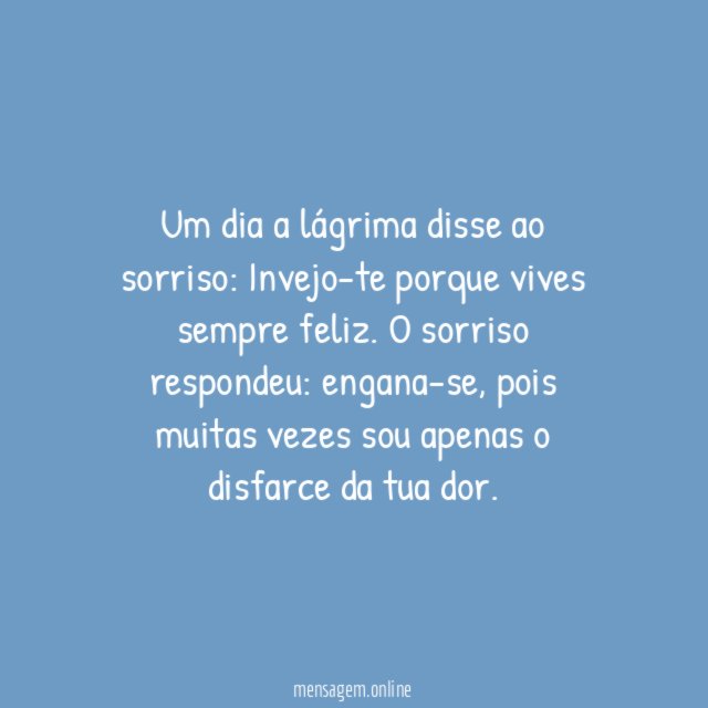 Lágrima e Sorriso