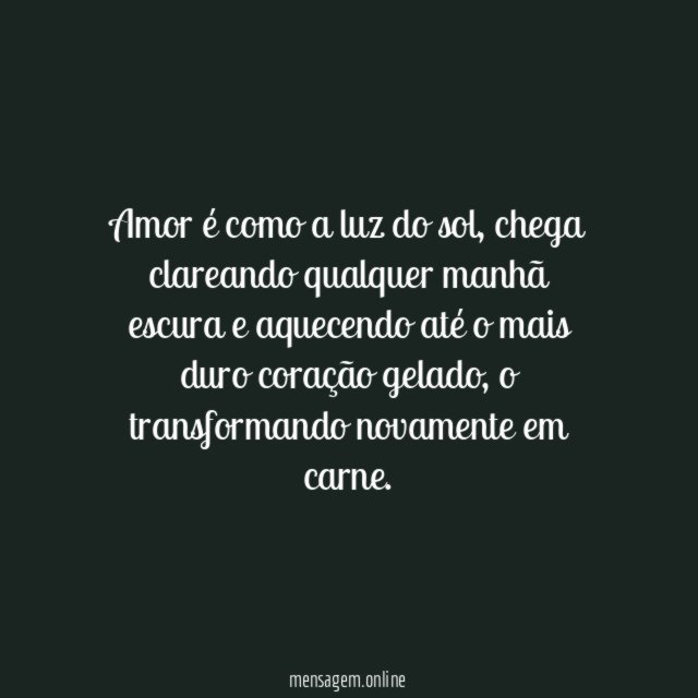 Amor é luz