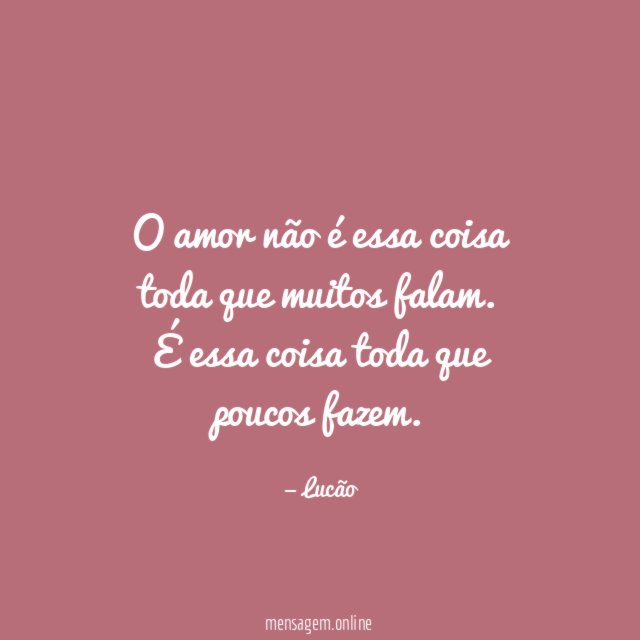 O amor