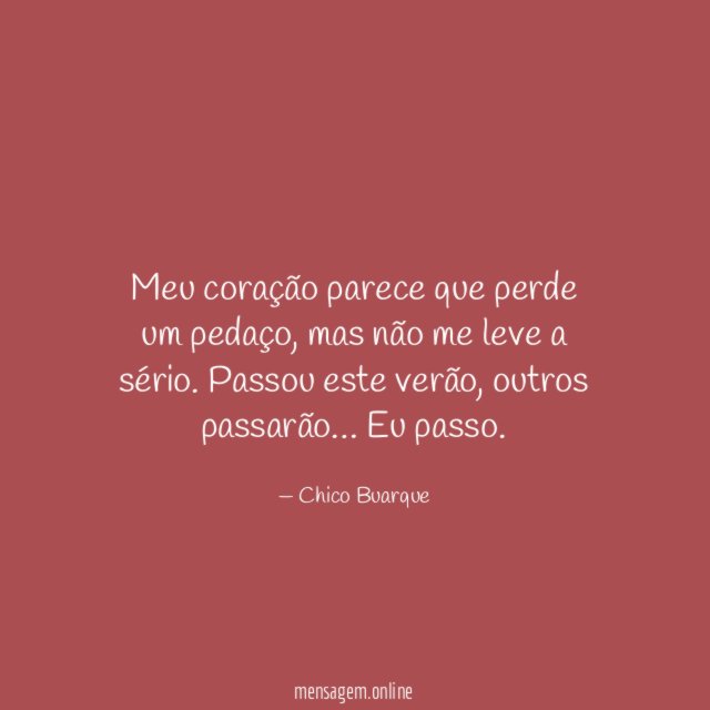 Passa o verão