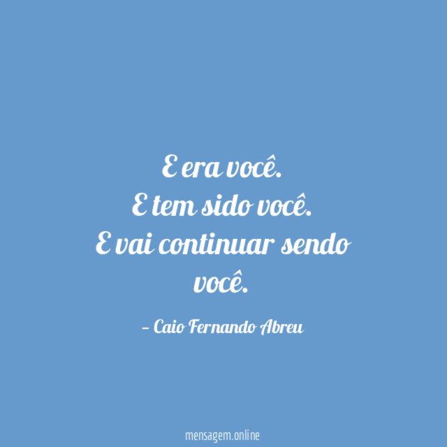 Você infinitamente