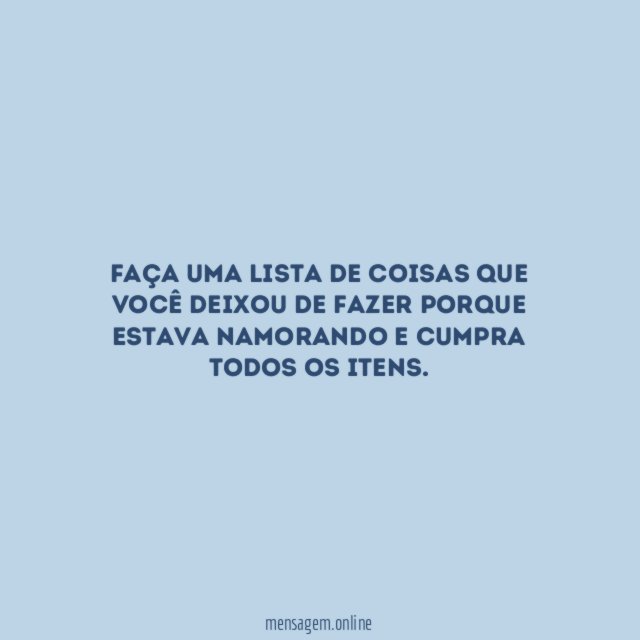 Faça uma lista