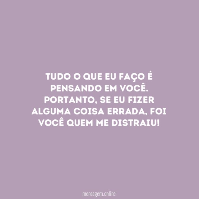 A culpa é sua