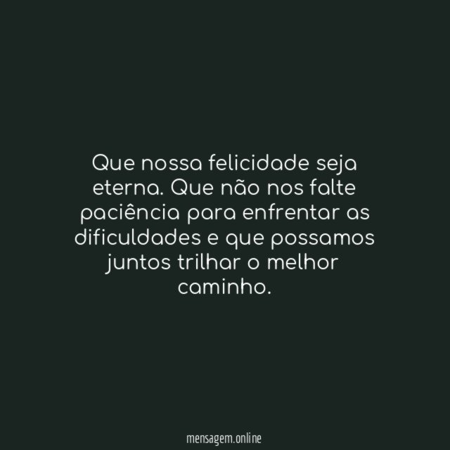 Que seja eterno