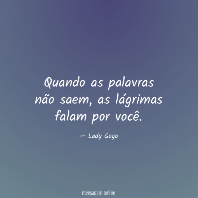 Quando as palavras não saem