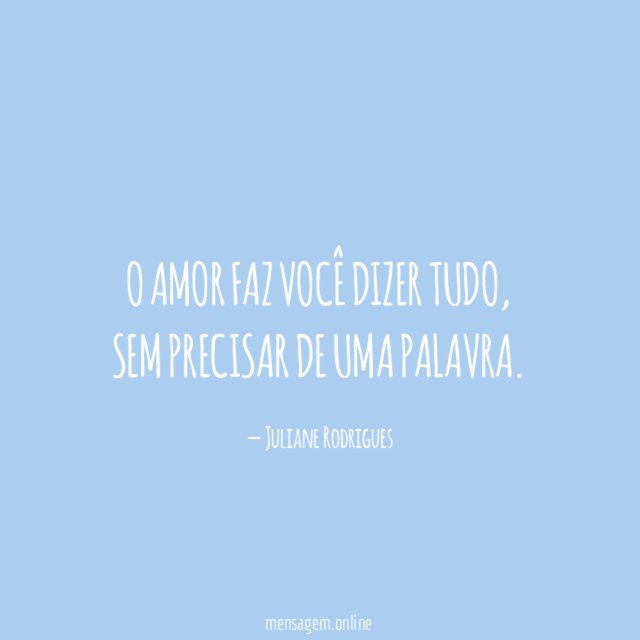 O amor faz