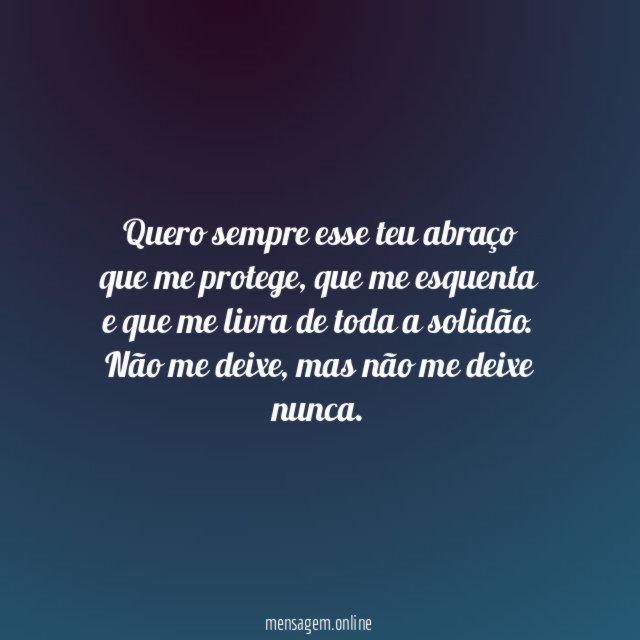 Não me deixe