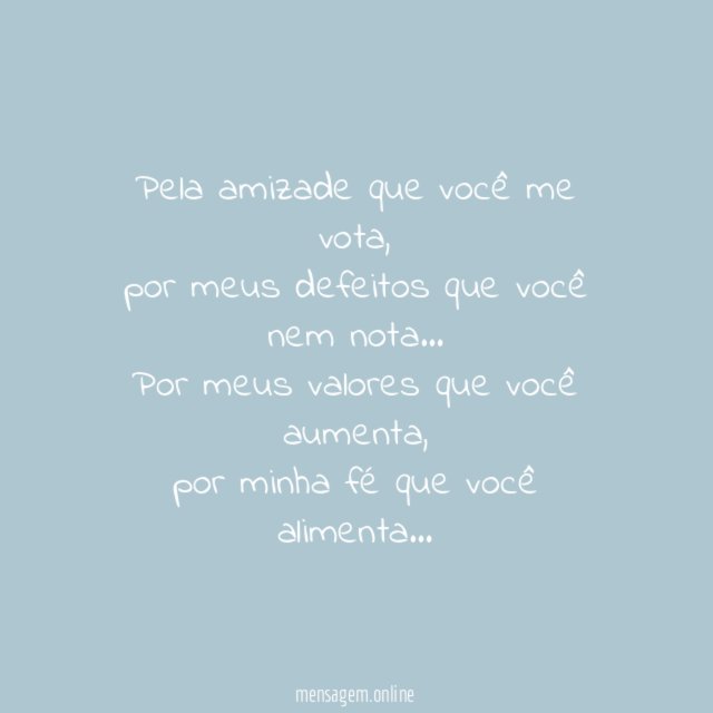 Gratidão de Amigo