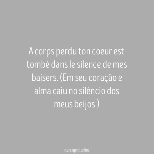 Seu coração e alma