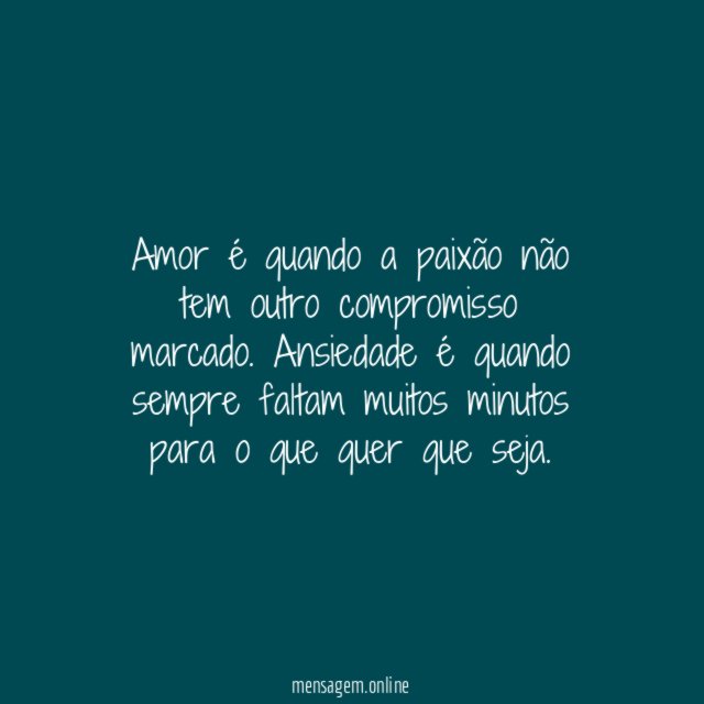 O Amor é …