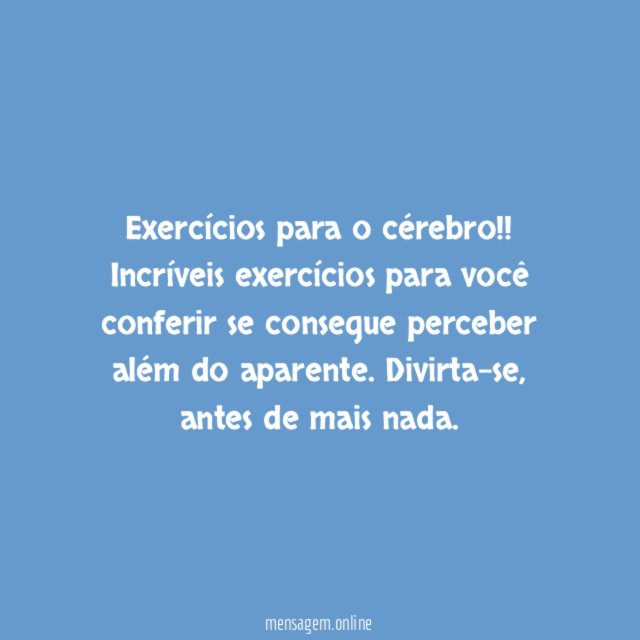 BOM OBSERVADOR?