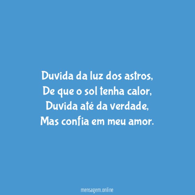 Confia em meu amor