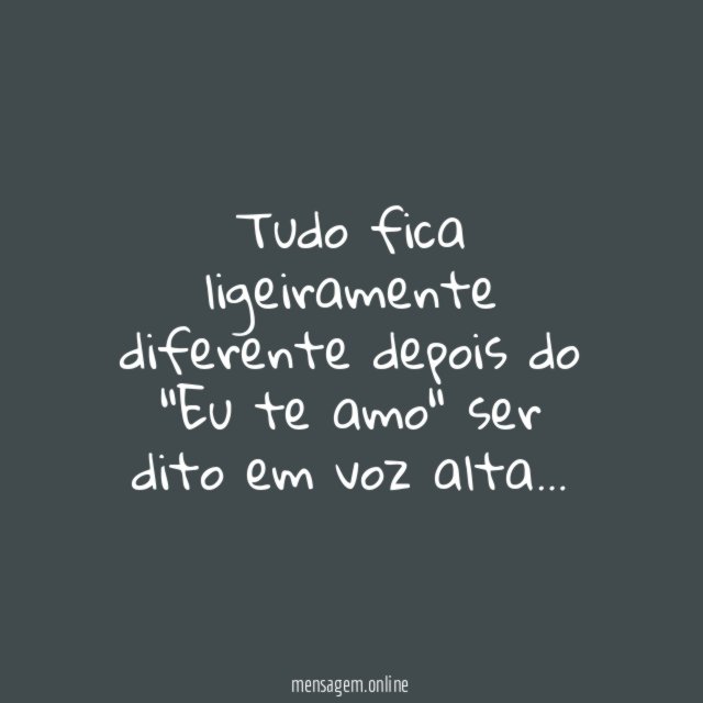 Eu te amo