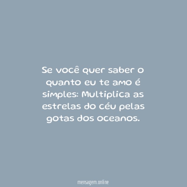 É simples