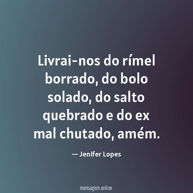 Livrai-nos do rímel borrado