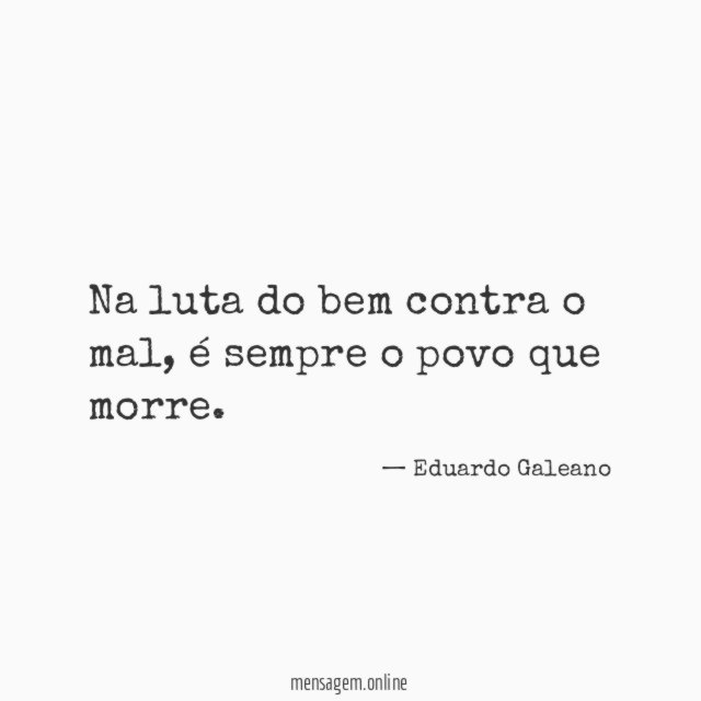 Na luta do bem contra o mal