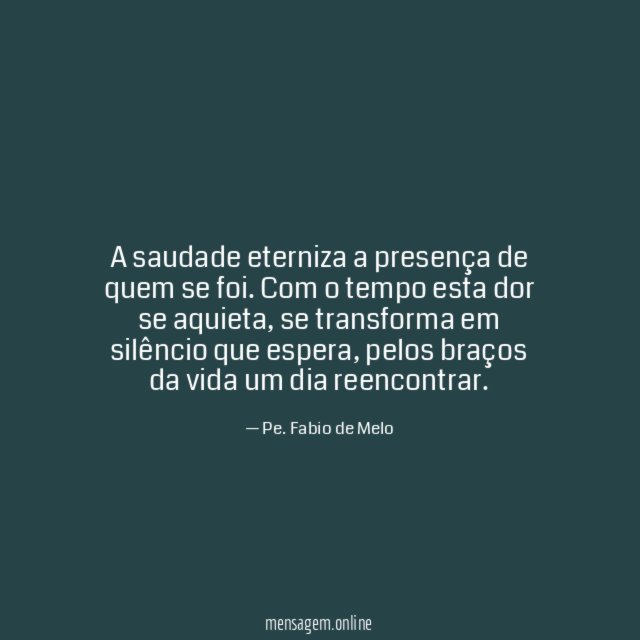 Saudade eternizada