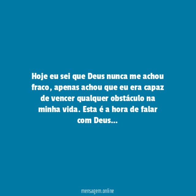 Falando com Deus