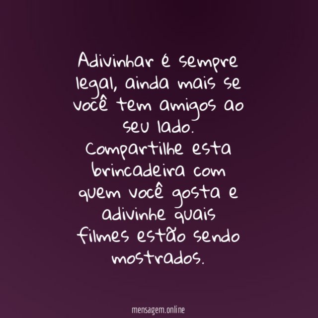 Qual é o nome do filme?