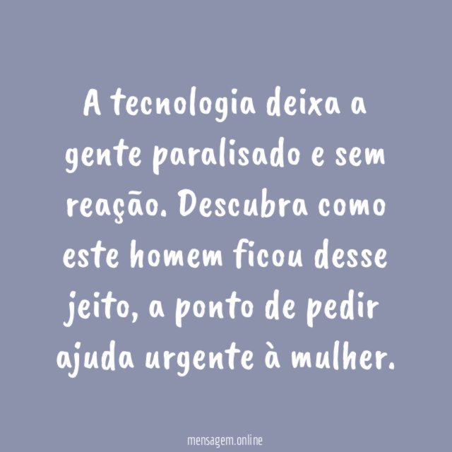 Em estado vegetativo