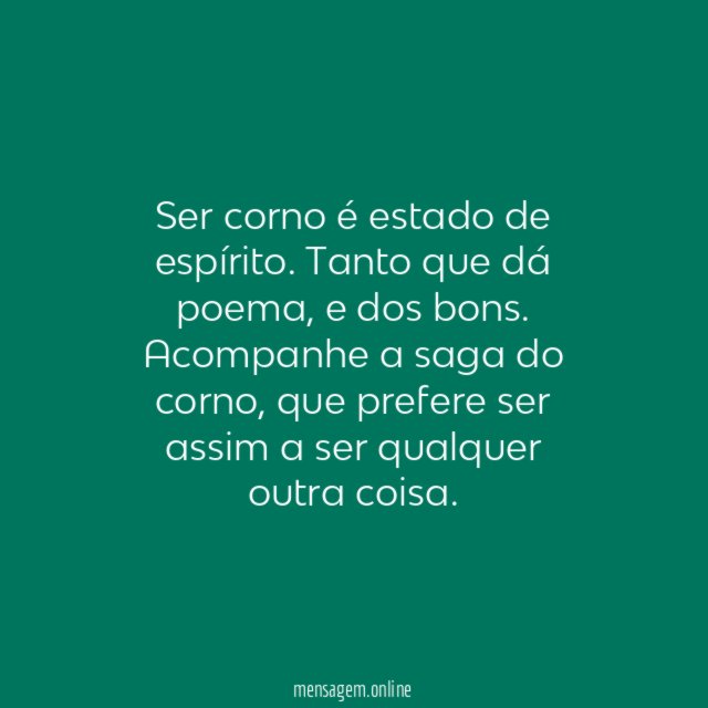 Poema do Corno!