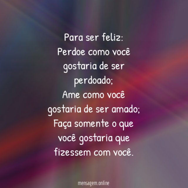 Para ser feliz