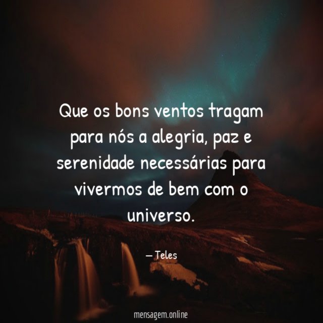 De bem com o universo