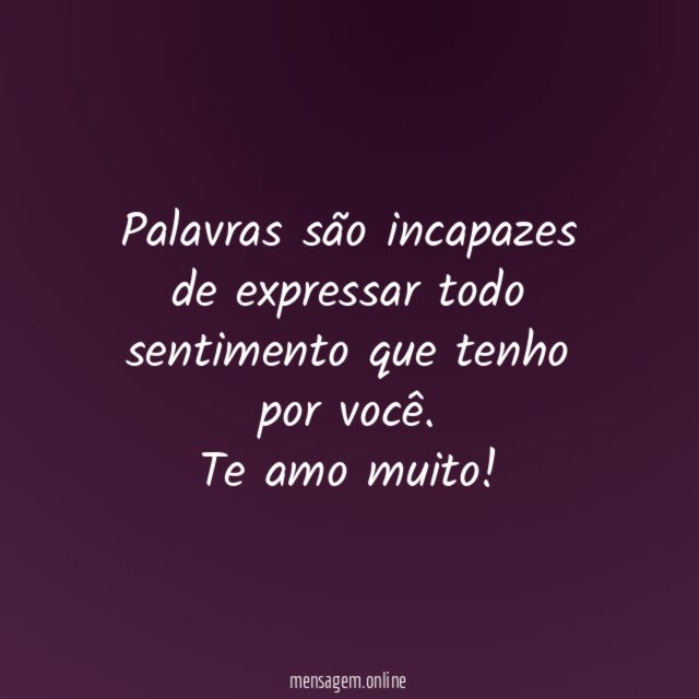 Palavras são incapazes