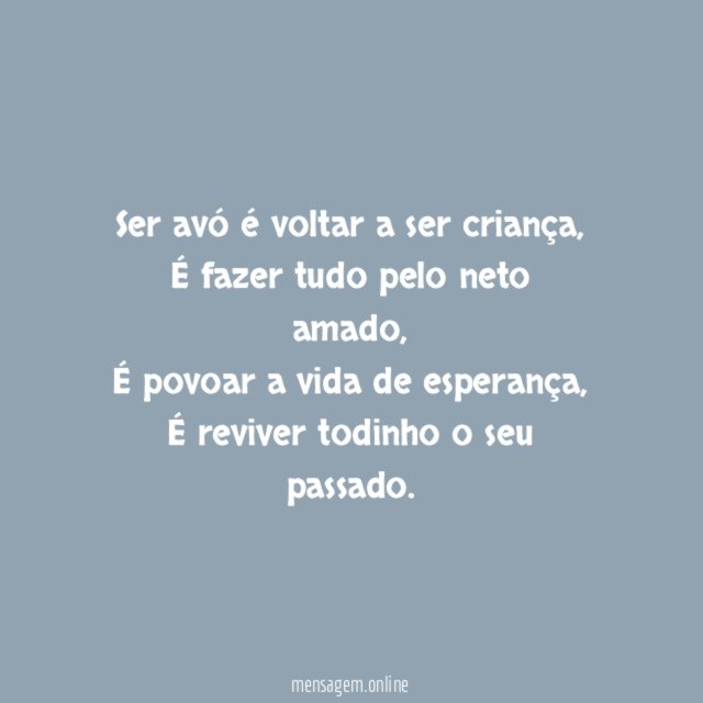 Ser avó é…