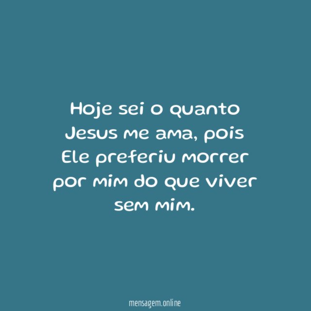 Hoje Sei.