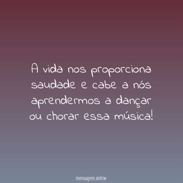 Chorar essa música