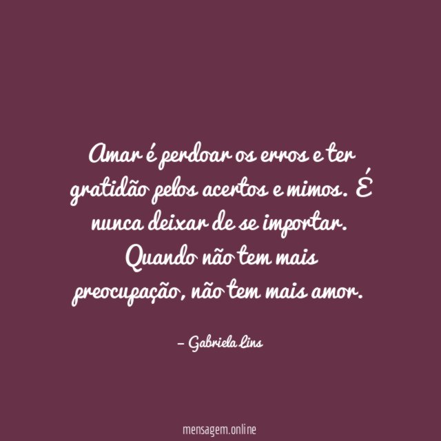 O que é amar?