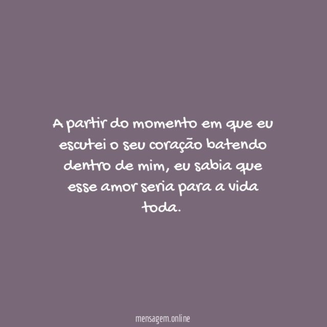 Escutei o seu coração