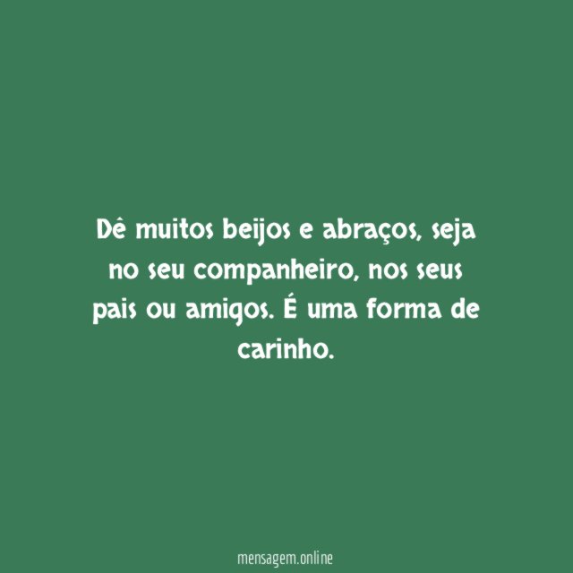 Beije e abrace