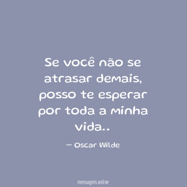 Posso te esperar
