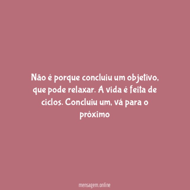 Não relaxe