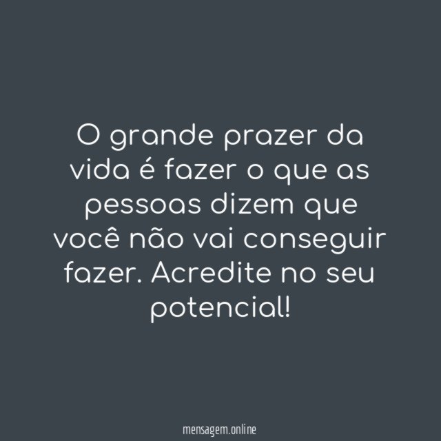 Prazer da vida