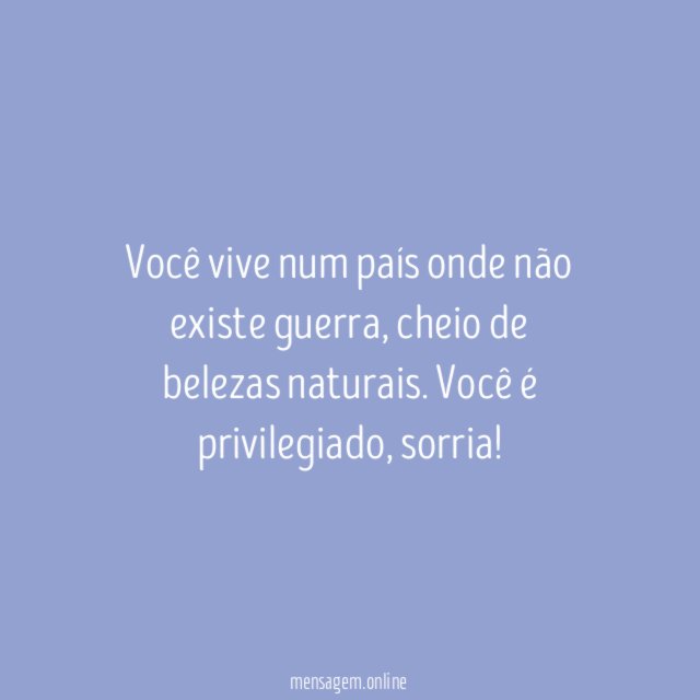 Você é privilegiado