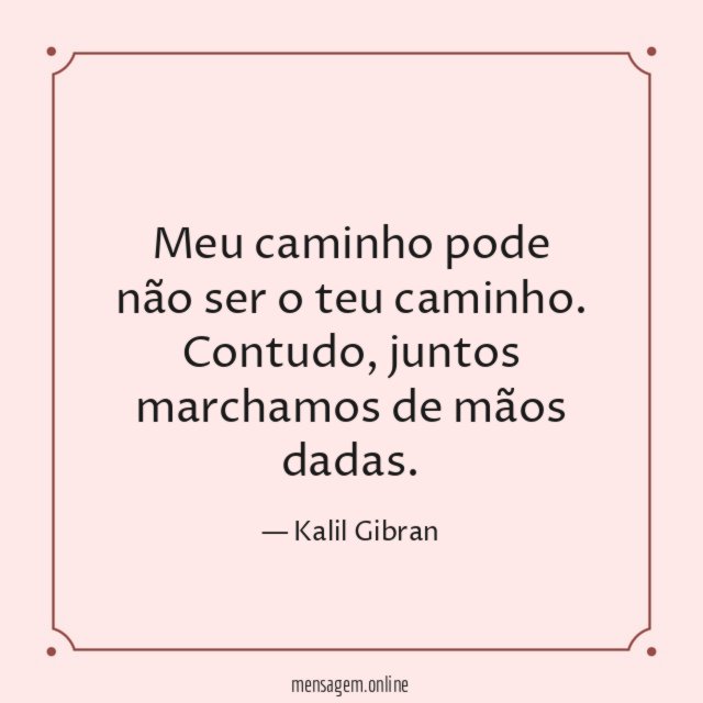 Andar de mãos dadas com alguém que você ama