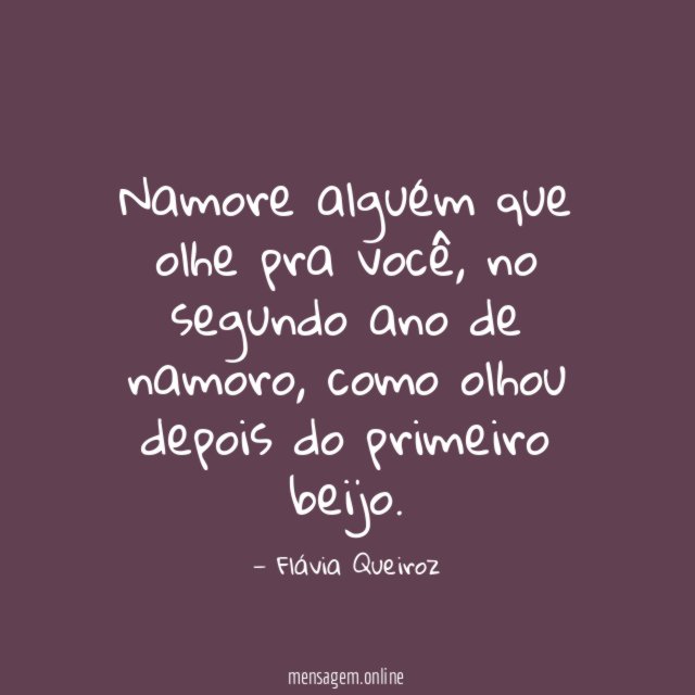 Namore alguém que…