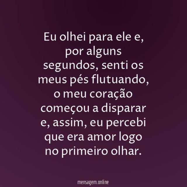 O primeiro olhar