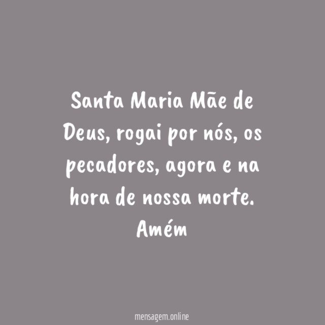 Santa Maria mãe de Deus