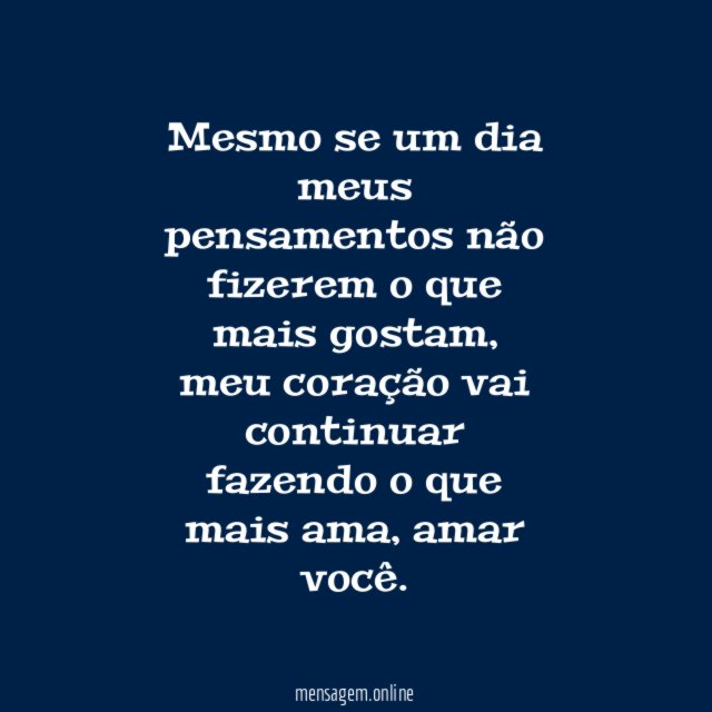 O que mais ama